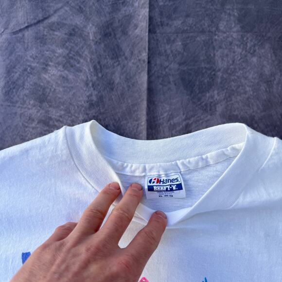 Vintage 1990 NKOTB New Kids on the Block Coca-Cola Coke White Promo Shirt Sz XL - Picture 4 of 8